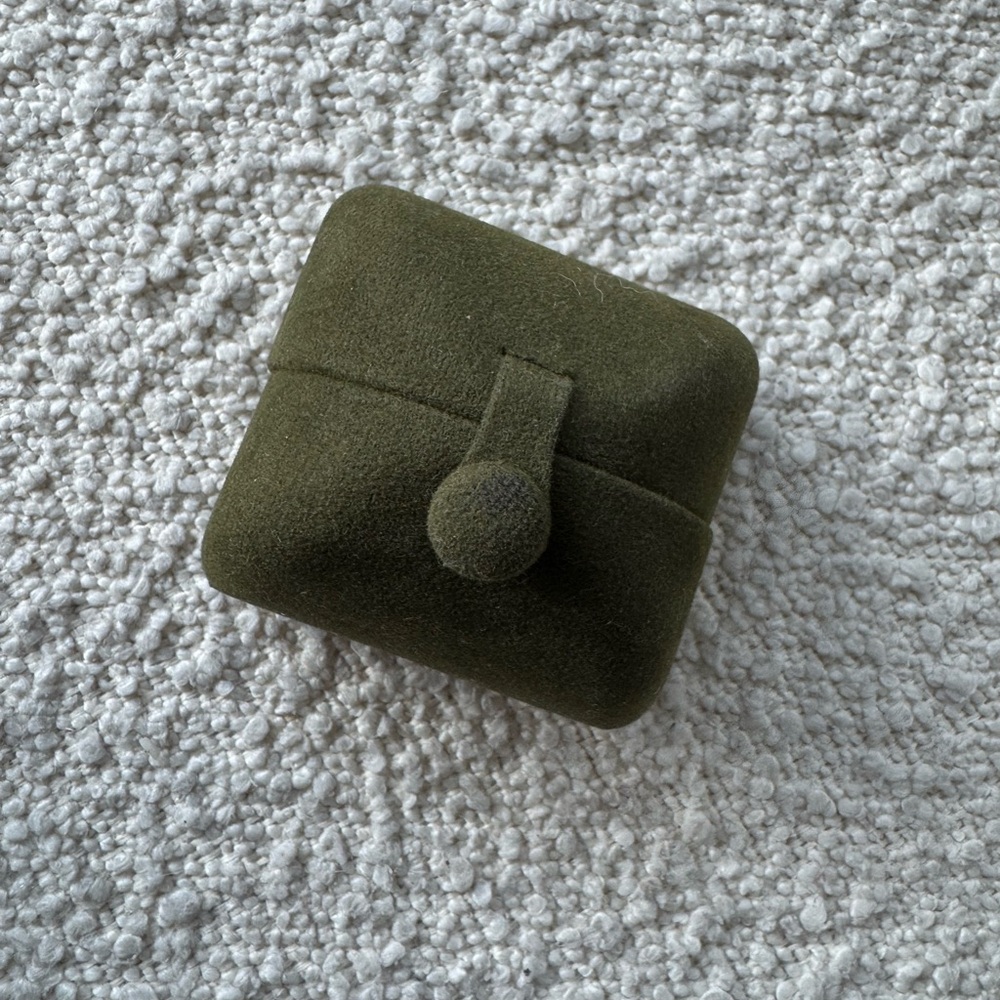 Silver And Green Ring Set - image 4